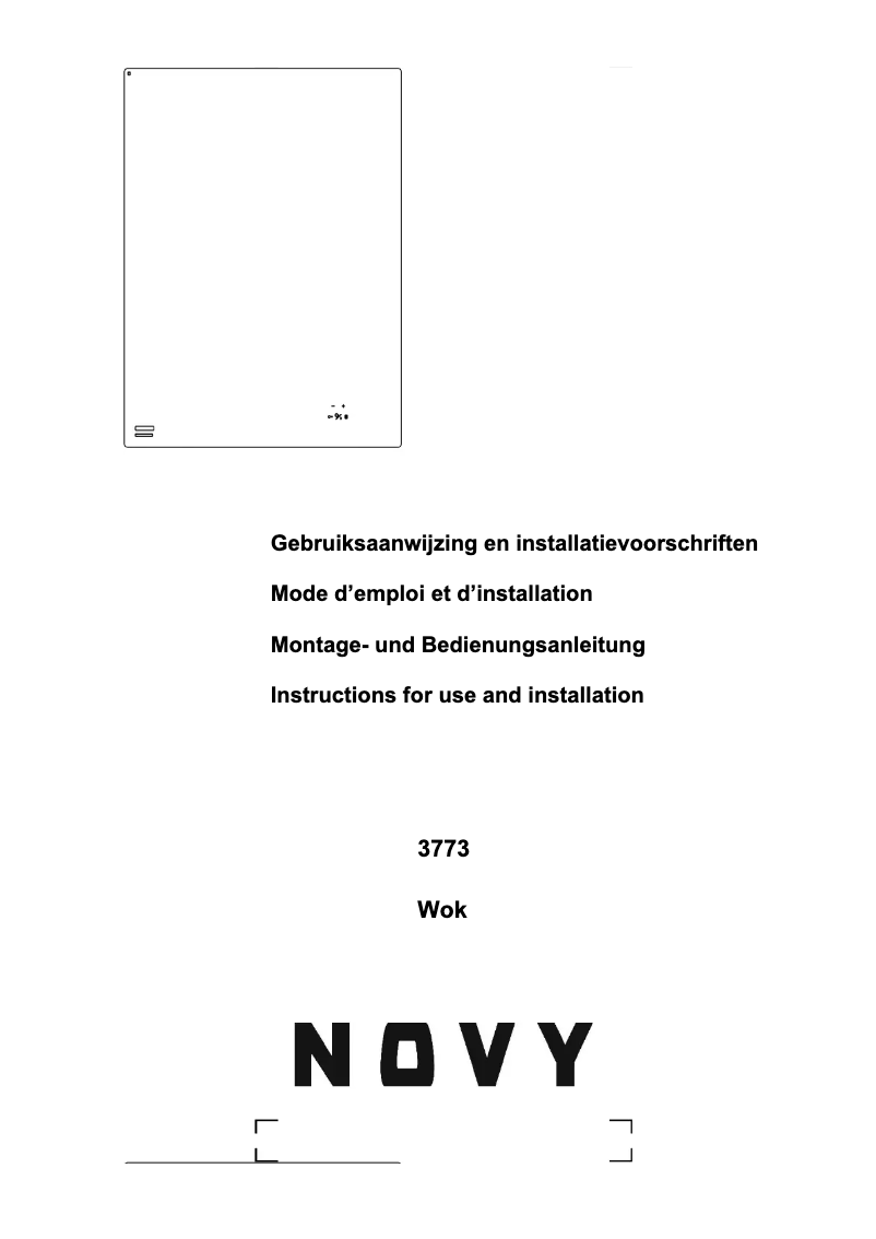 Image de la première page du manuel de l'appareil Domino 3773