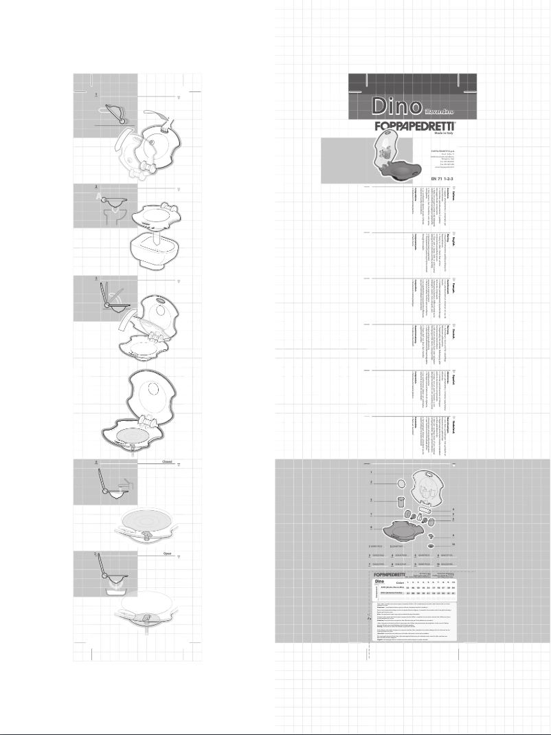 Page 1 de la notice Manuel utilisateur Foppapedretti Dino