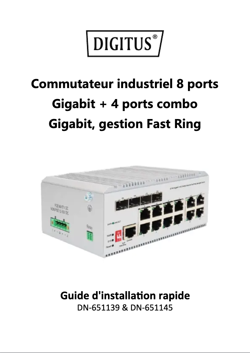 Page n°1 - Manuel utilisateur Digitus DN-651145