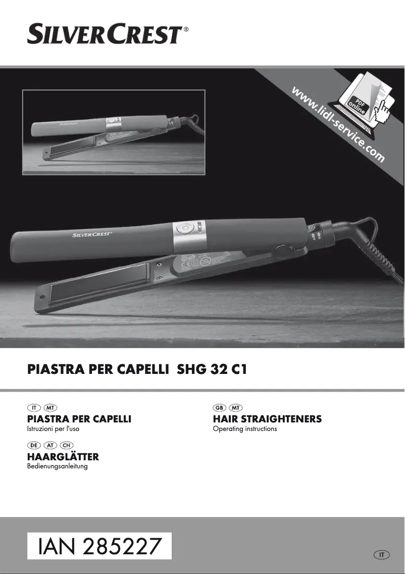 Image de la première page du manuel de l'appareil SHG 32 C1