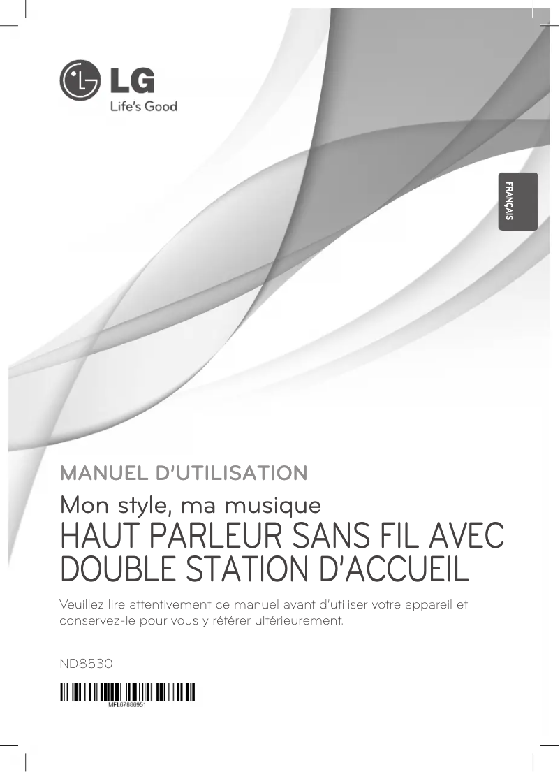 Page n°1 - Manuel utilisateur LG ND8530