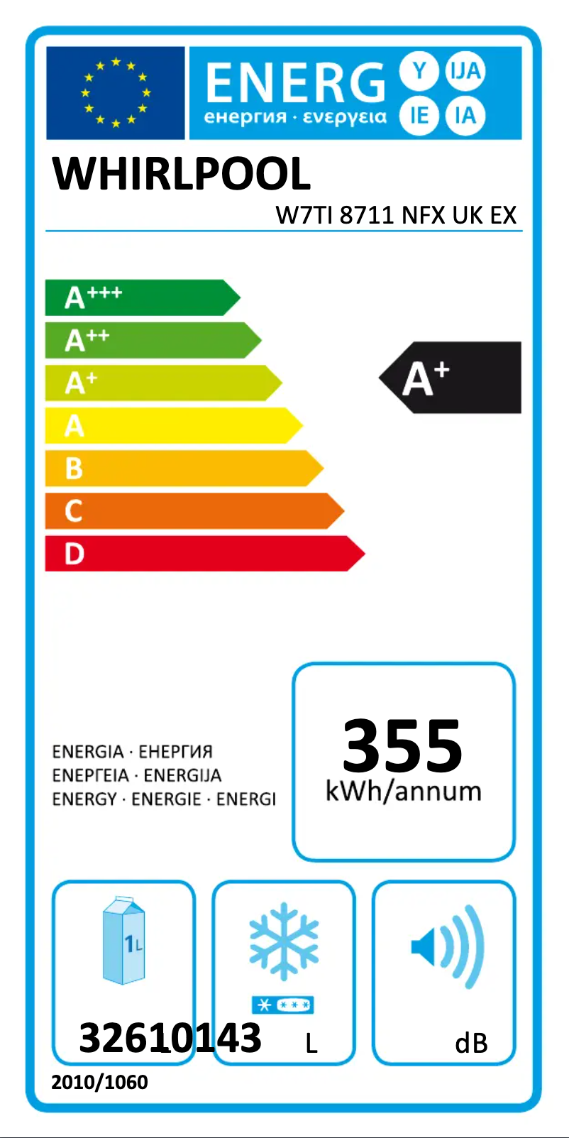 Image de la première page du manuel de l'appareil W7TI 8711 NFX UK EX