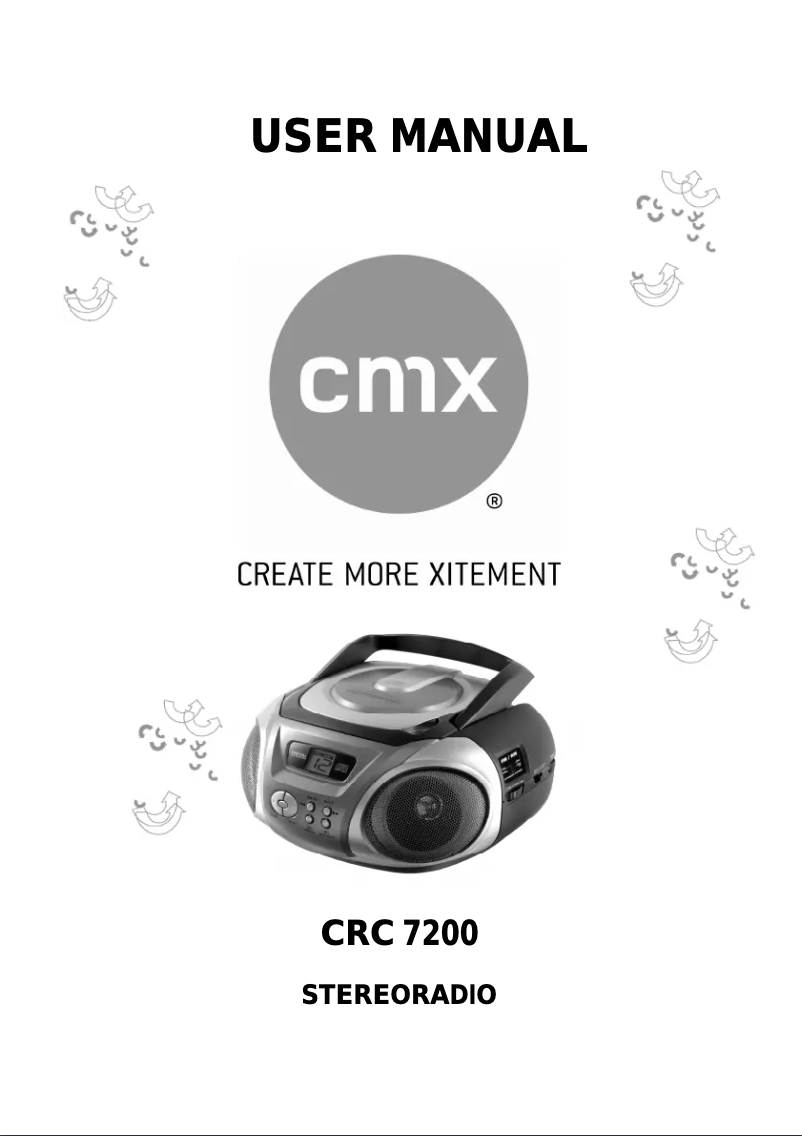Image de la première page du manuel de l'appareil CRC 7200