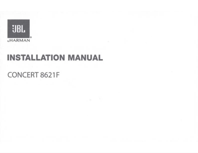 Page n°1 - Manuel utilisateur JBL Concert 8621F