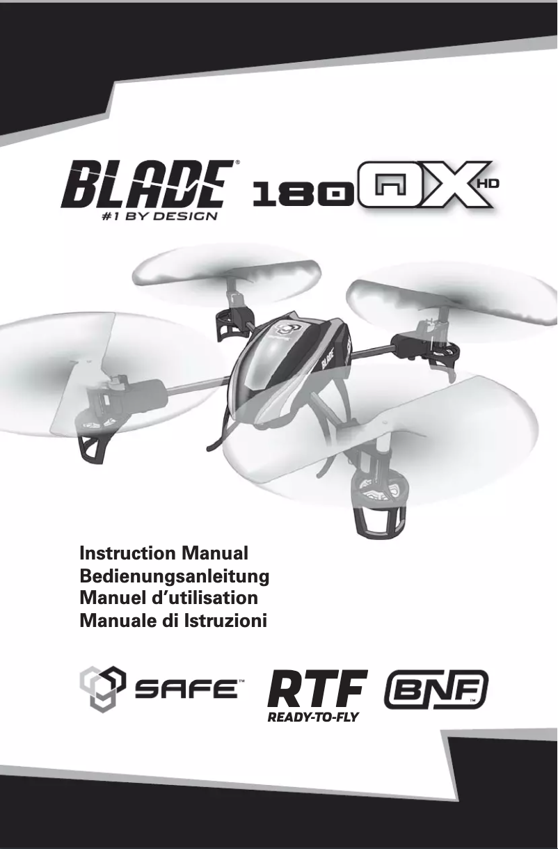 Page 1 de la notice Manuel utilisateur Blade 180 QX HD