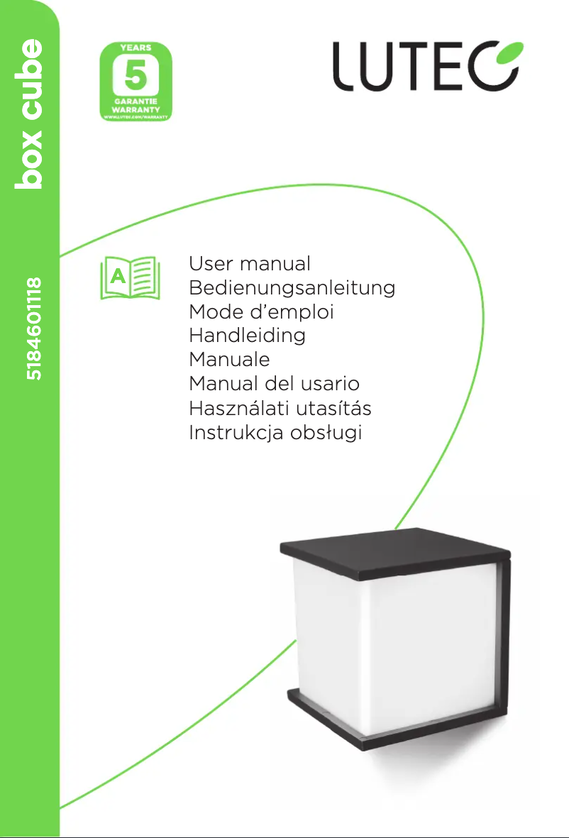 Page n°1 - Manuel utilisateur Lutec Box Cube