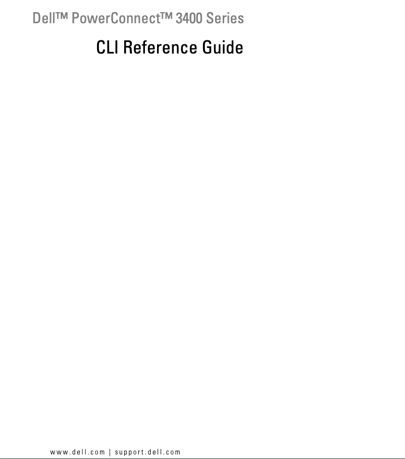 Page n°1 - Manuel utilisateur Dell PowerConnect 3424