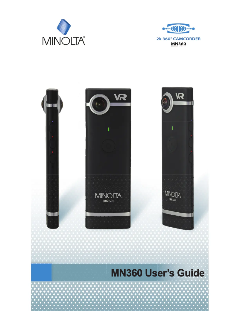 Page n°1 - Manuel utilisateur Minolta MN360