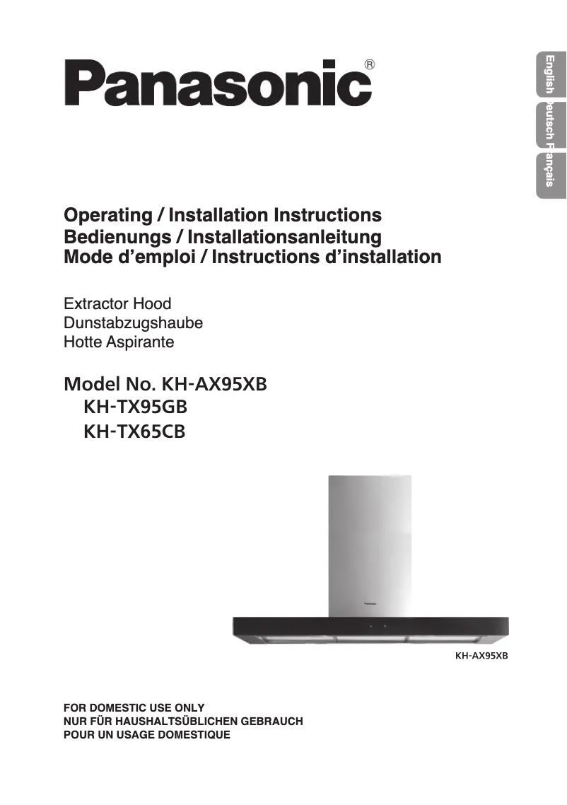 Page 1 de la notice Manuel utilisateur Panasonic KH-TX95GB