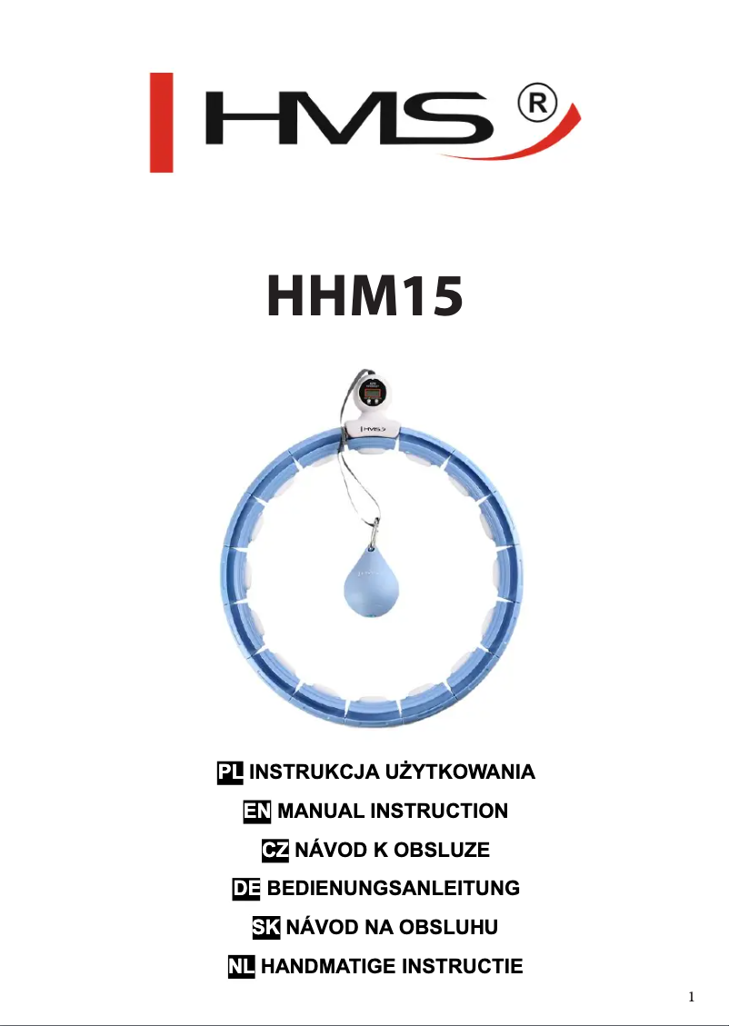 Page 1 de la notice Manuel utilisateur HMS Premium HHM15
