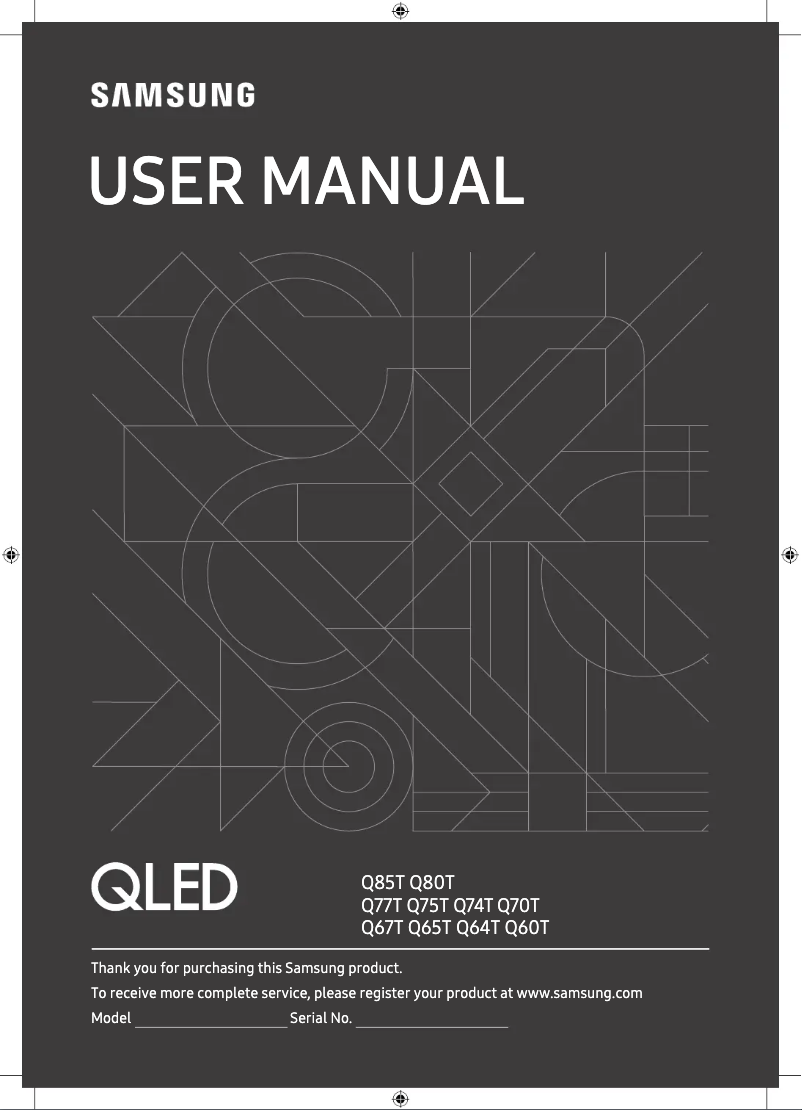 Page n°1 - Manuel utilisateur Samsung Series 6 QE55Q60TA