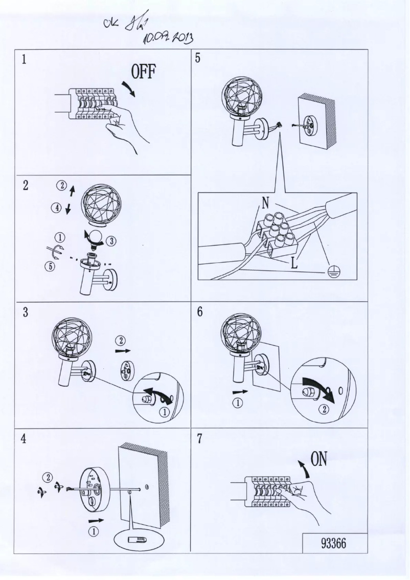 Page n°1 - Manuel utilisateur Eglo Nisia 1