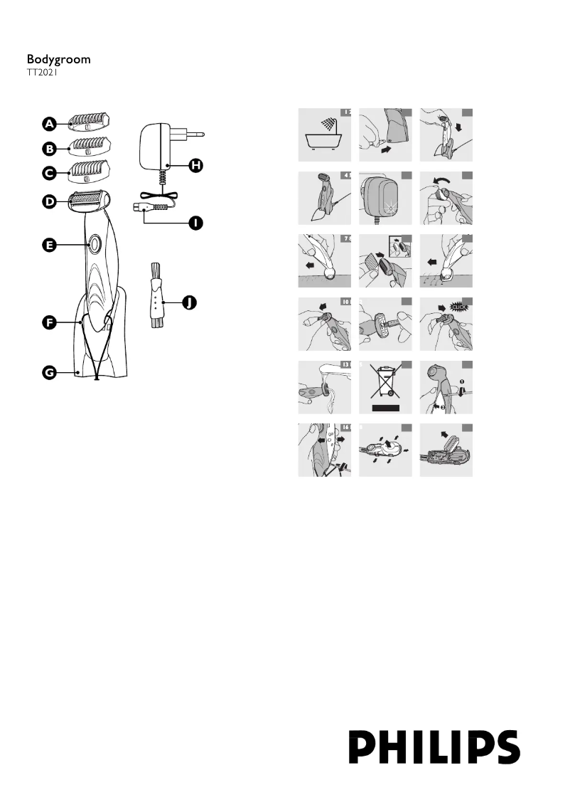 Page 1 de la notice Manuel utilisateur Philips TT2022