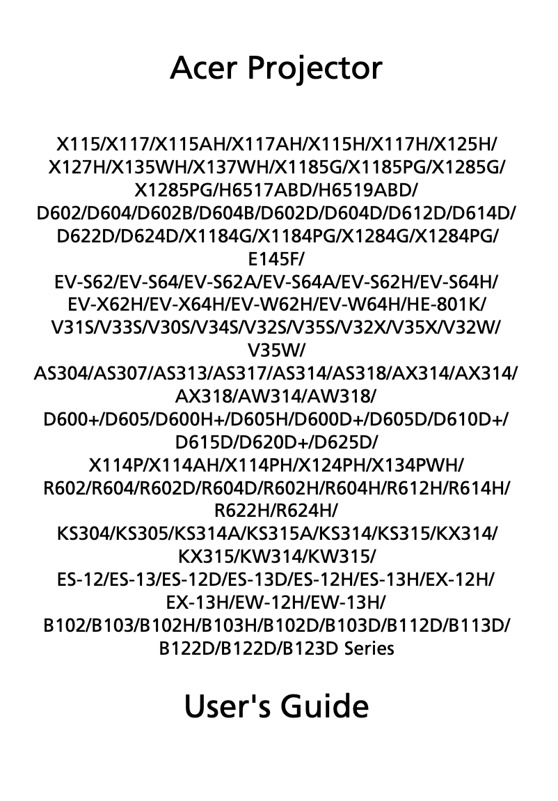 Image de la première page du manuel de l'appareil X1285PG