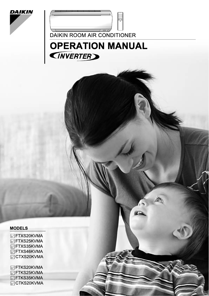 Page 1 de la notice Manuel utilisateur Daikin FTKS20KVMA