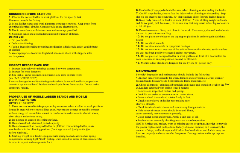 Image de la première page du manuel de l'appareil WLFS0111-Y