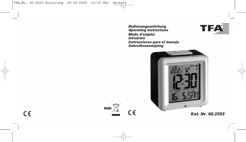 Image de la première page du manuel de l'appareil 60.2503