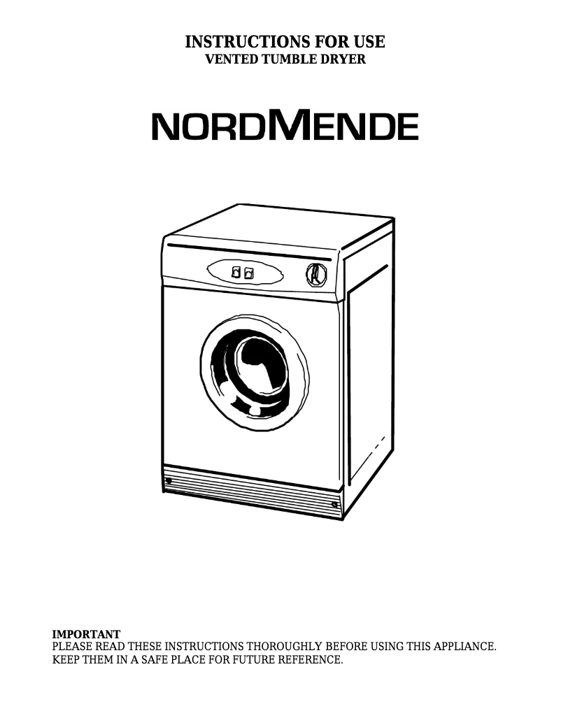 Page 1 de la notice Manuel utilisateur Nordmende TDV71NMSL