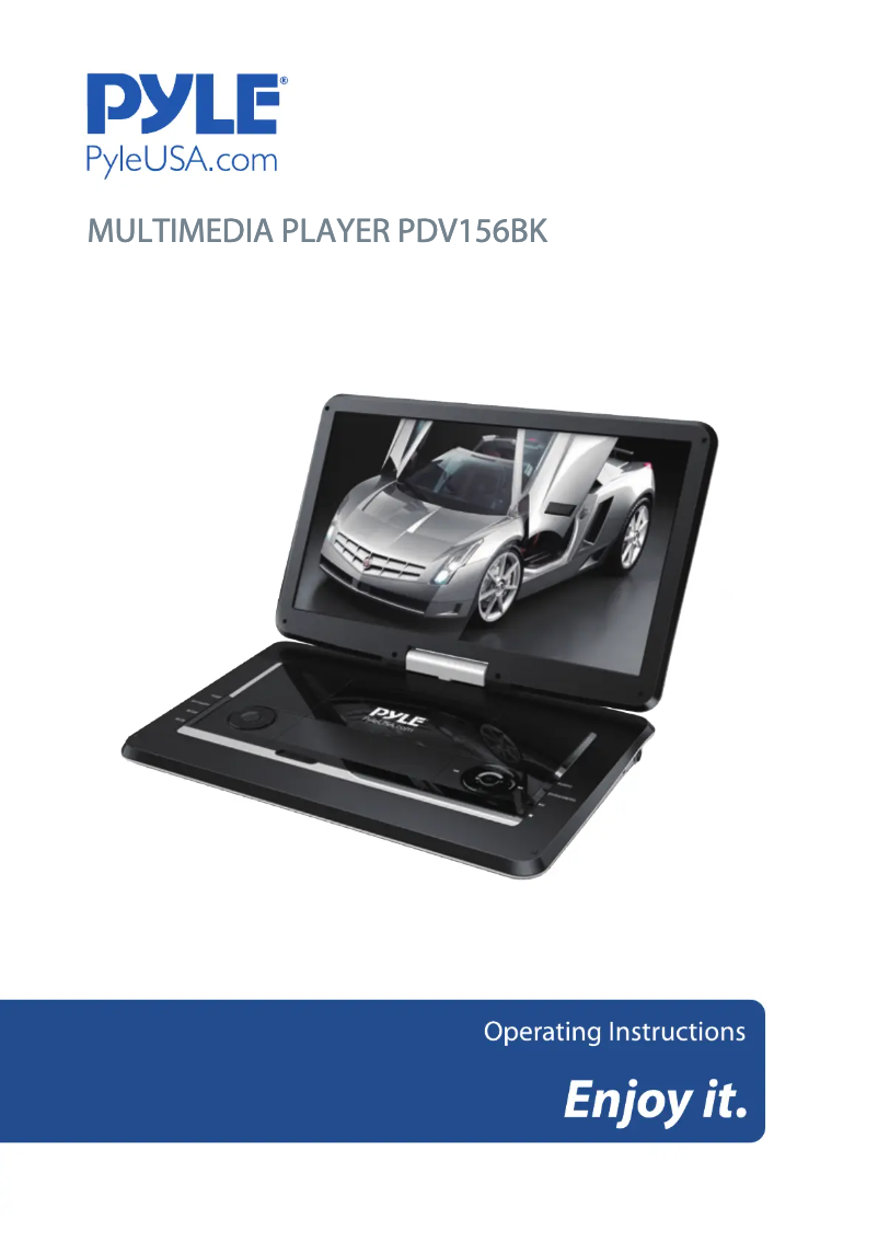 Page 1 de la notice Manuel utilisateur Pyle PDV156BK