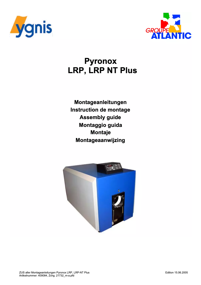Page 1 de la notice Manuel utilisateur Ygnis Pyronox LRP NT Plus