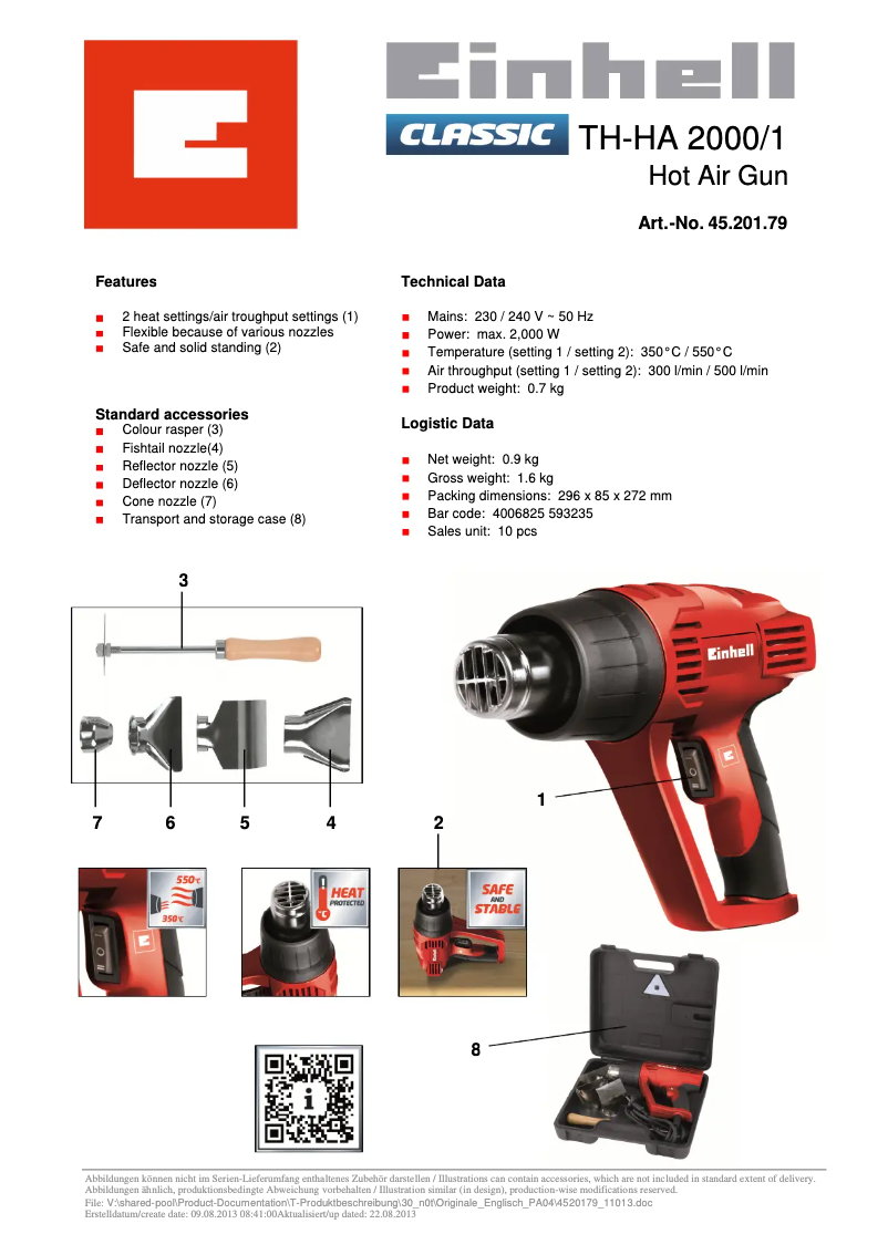 Image de la première page du manuel de l'appareil TH-HA 2000/1