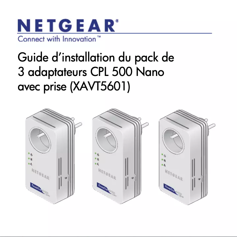 Page 1 de la notice Manuel utilisateur Netgear XAVT5601