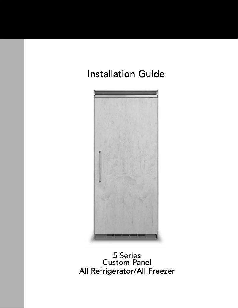 Page 1 de la notice Guide d'installation Viking FDFB5363L