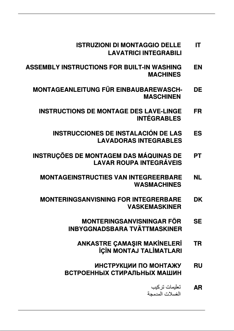 Página 1 del manual Guía de instalación Gorenje WI73140