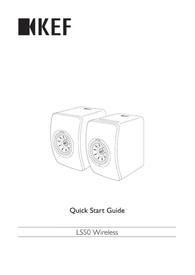 Page 1 de la notice Manuel utilisateur KEF LS50 Wireless