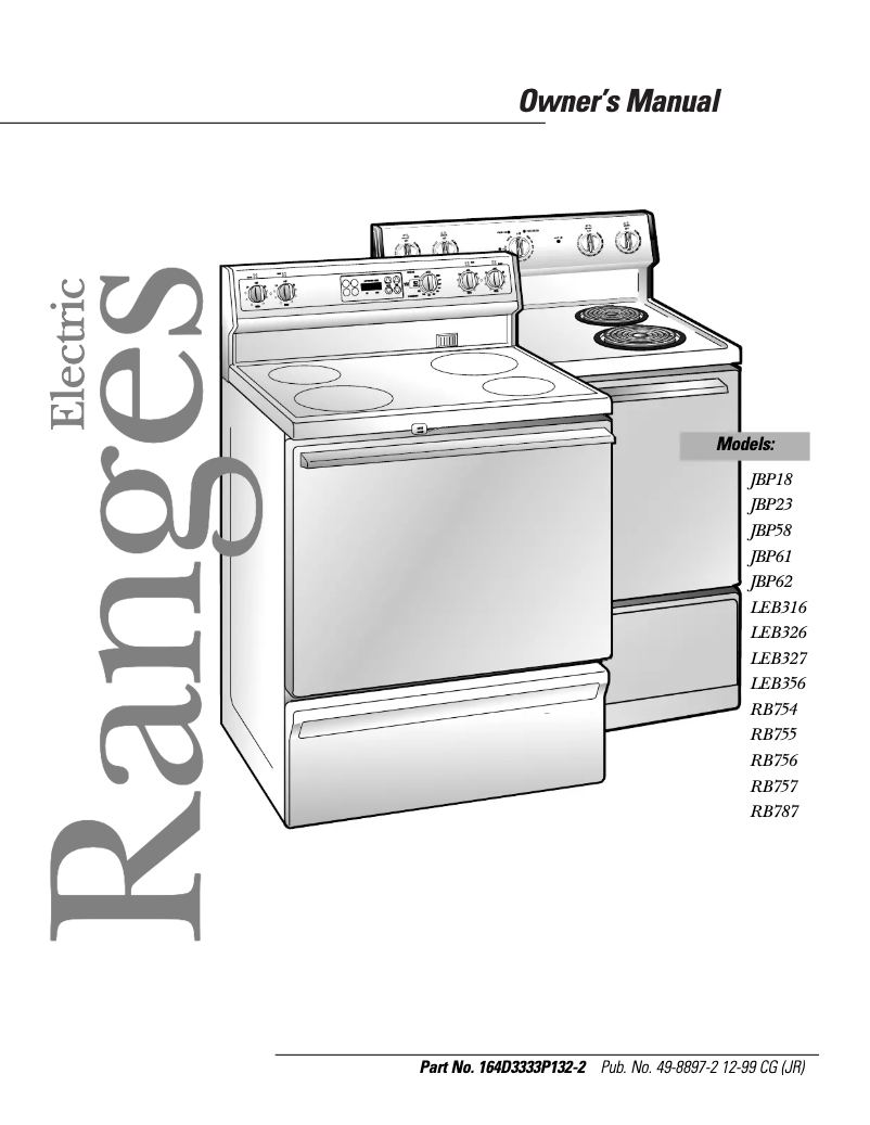 Page 1 of the manual Use and Maintenance Manual RCA LEB356WYWW