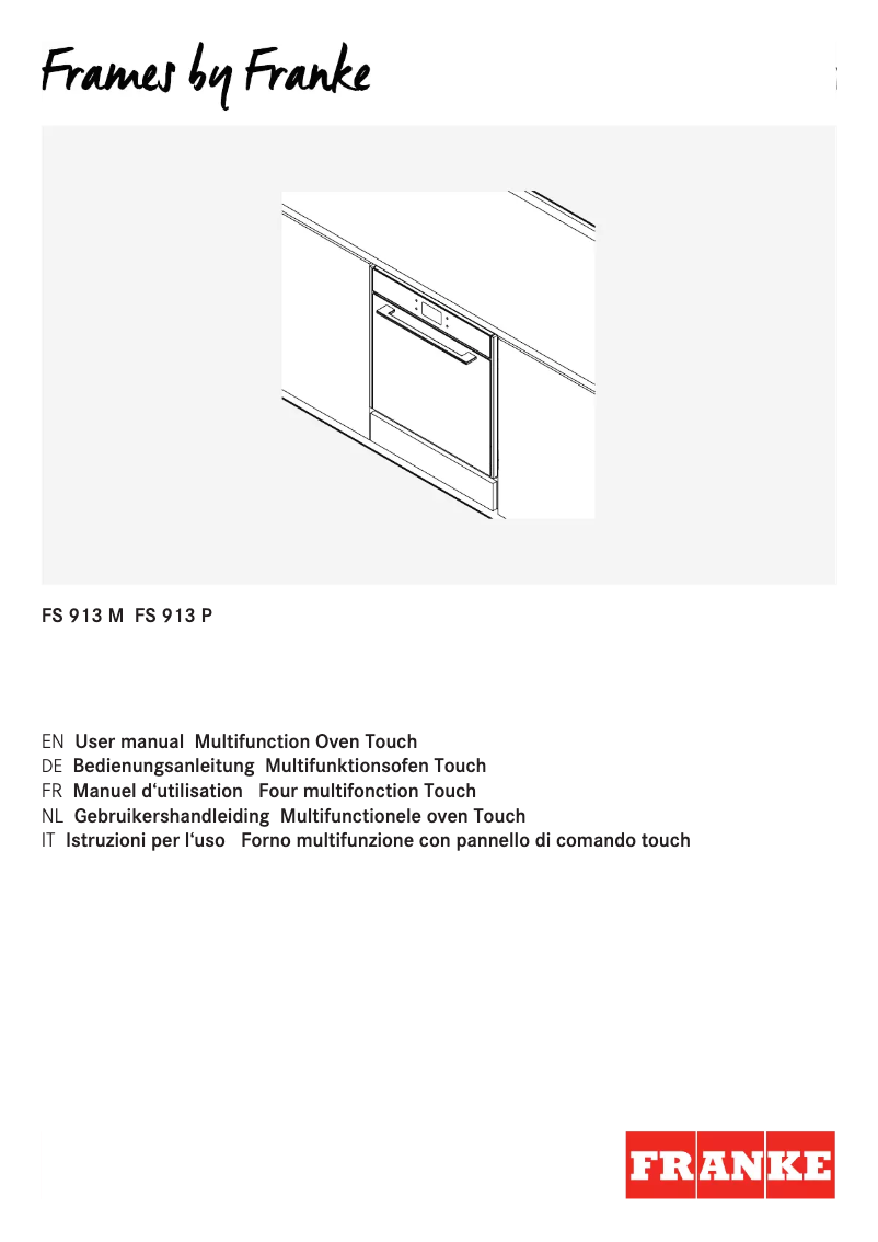 Page n°1 - Manuel utilisateur Franke FS 913 M