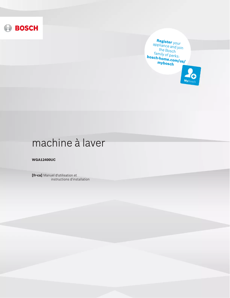 Imagen de la primera página del manual del dispositivo WGA12400UC