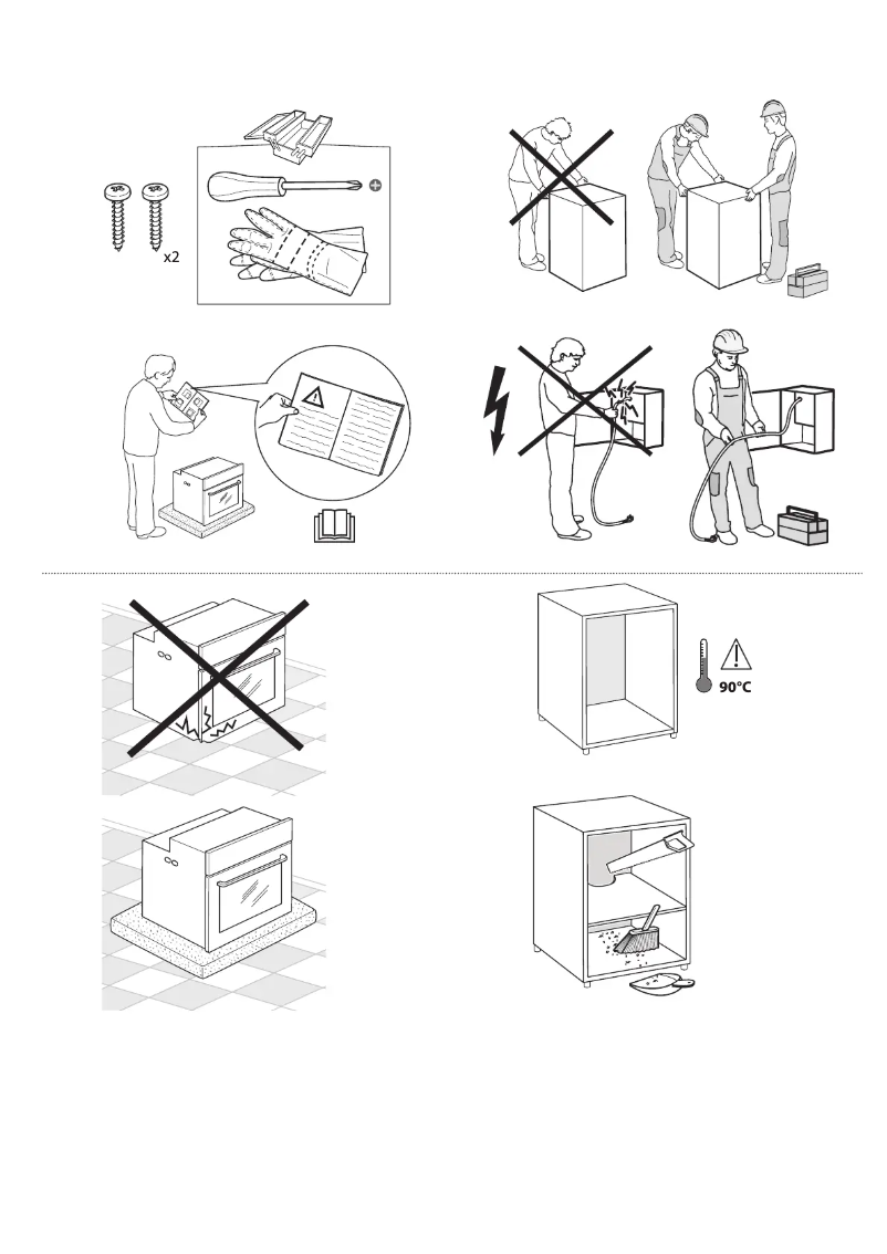 Page 1 de la notice Instructions de sécurité Whirlpool OAKZ9 379 P IX