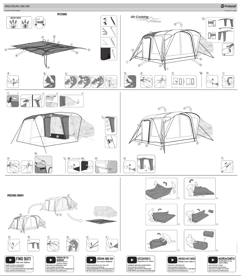 Page 1 de la notice Guide d'installation Outwell Wolfburg 380 Air