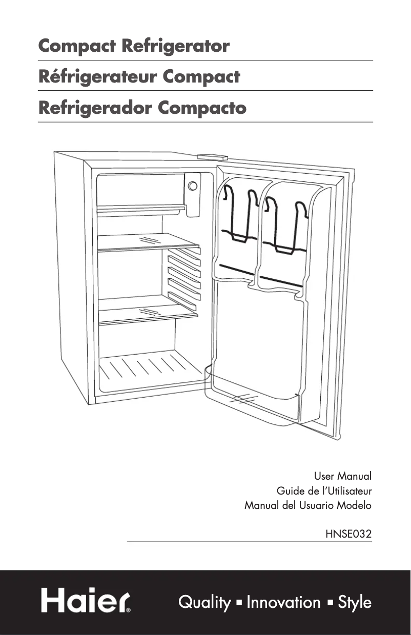 Image de la première page du manuel de l'appareil HNSE032