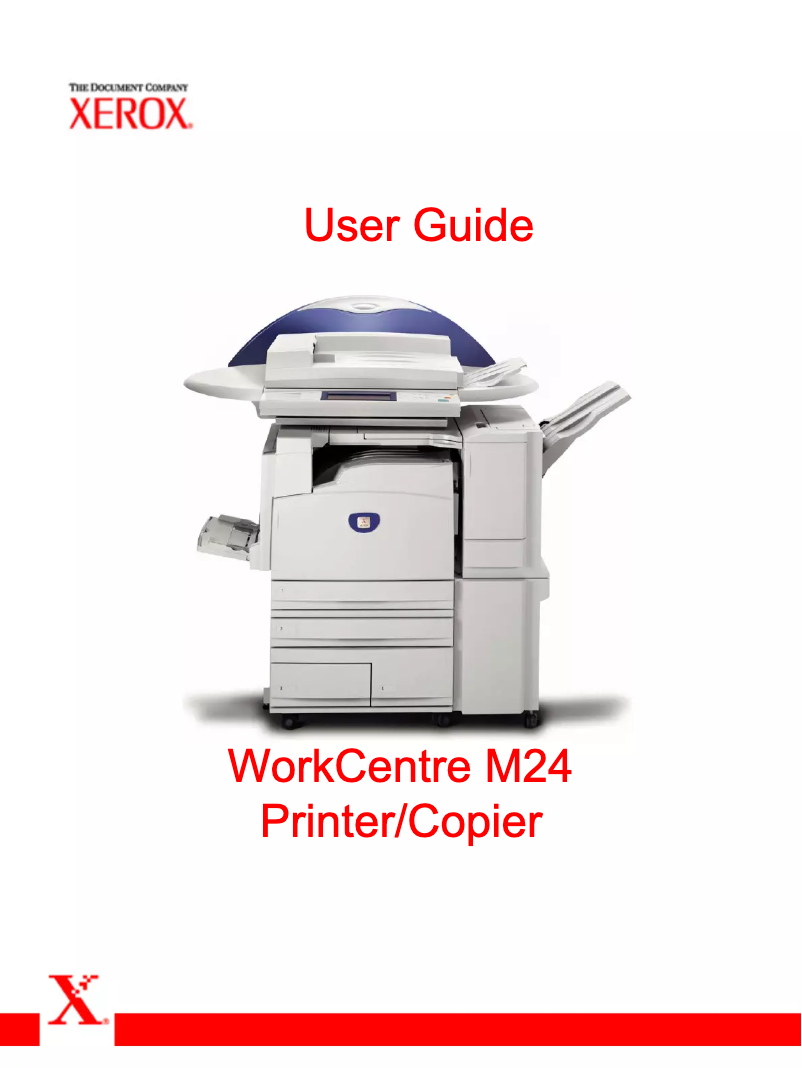 Page n°1 - Manuel utilisateur Xerox WorkCentre M24