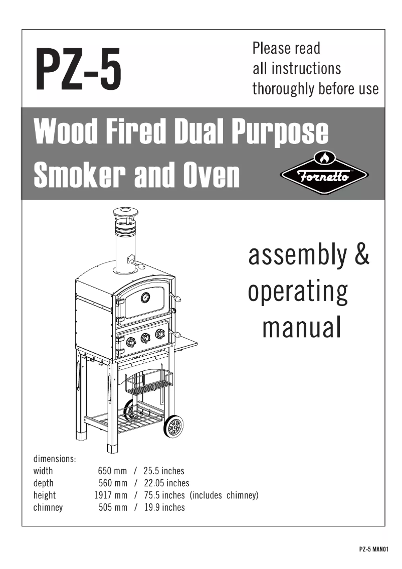 Page n°1 - Manuel utilisateur Fornetto G3601R