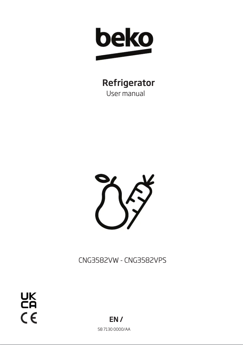 Image de la première page du manuel de l'appareil CNG3582VA