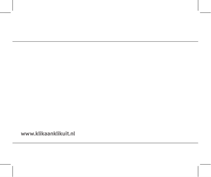 Page n°1 - Manuel utilisateur KlikaanKlikuit ALED-G2706