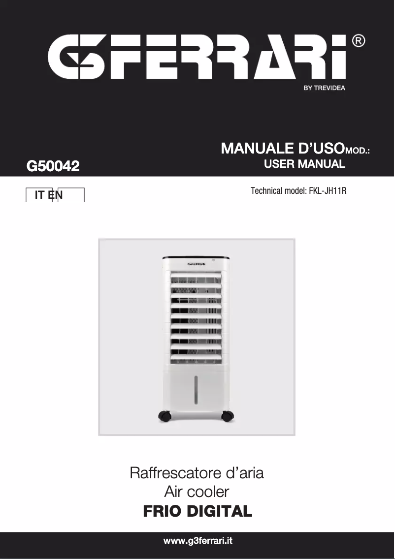Imagen de la primera página del manual del dispositivo Frio Digital G50042