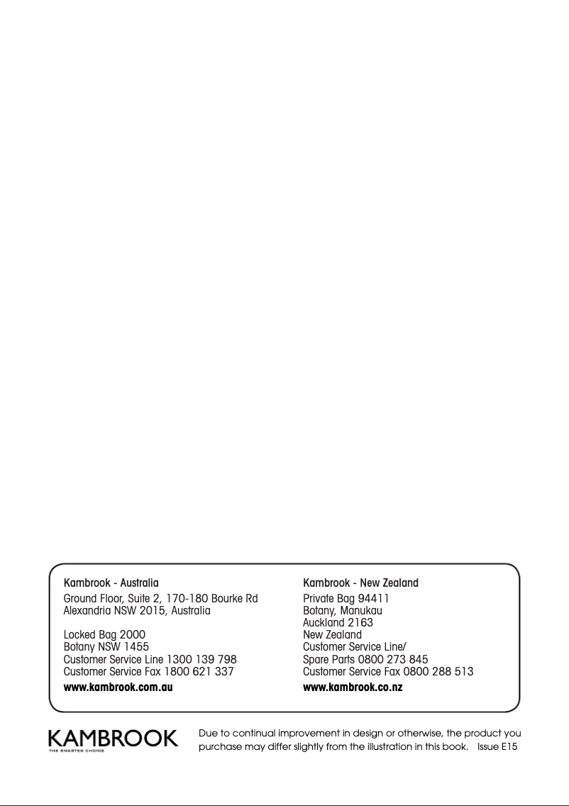 Page n°1 - Manuel utilisateur Kambrook KTA265