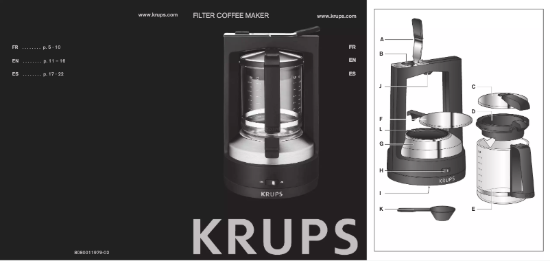 Page n°1 - Manuel utilisateur Krups Mokka Brewer KM4689