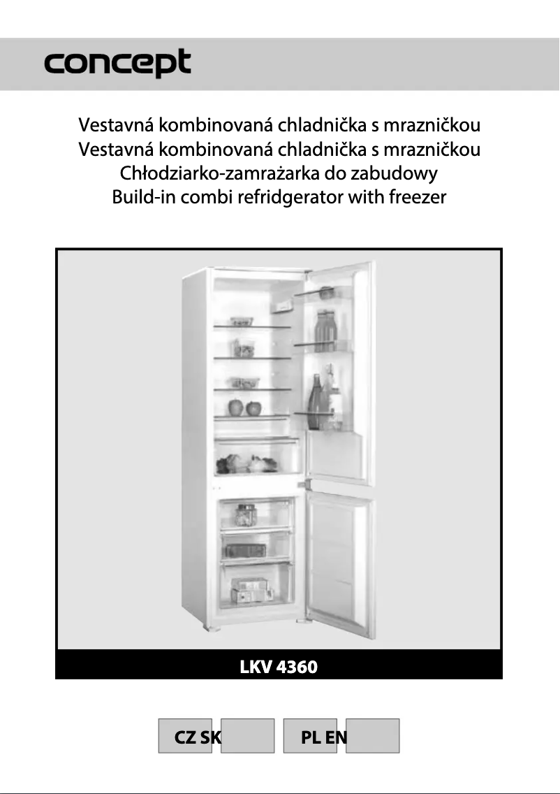 Page 1 de la notice Manuel utilisateur Concept LKV4360