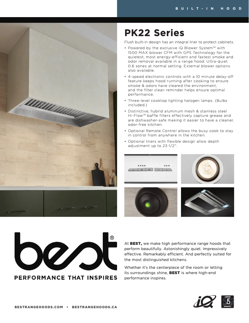 Page n°1 - Fiche technique Best PK2230