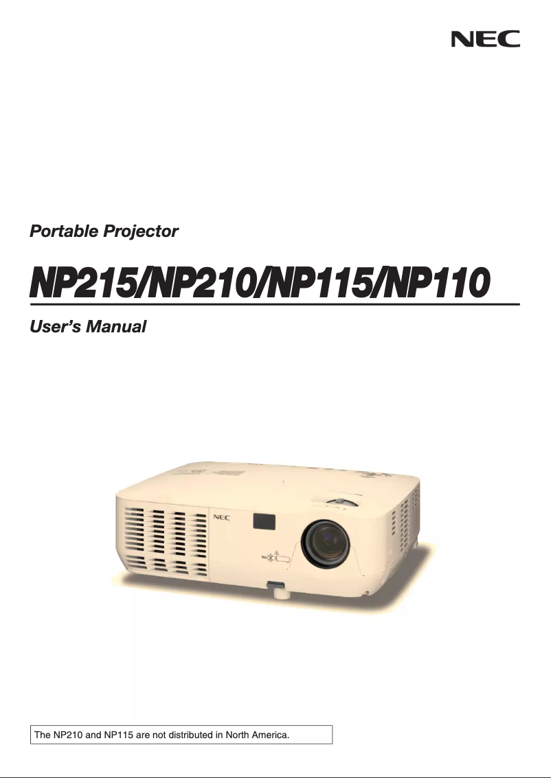 Image de la première page du manuel de l'appareil NP115