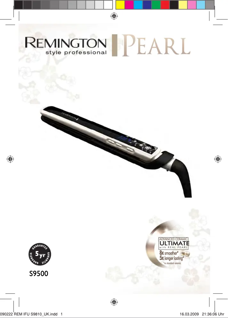 Image de la première page du manuel de l'appareil S9500