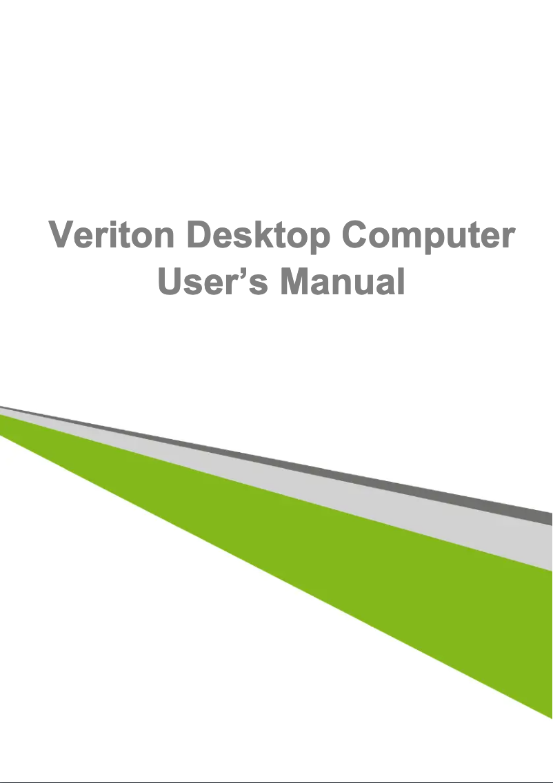 Image de la première page du manuel de l'appareil Veriton Slimline X2660G