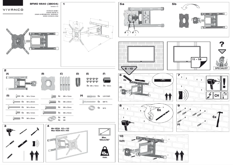 Page n°1 - Manuel utilisateur Vivanco BFMO 6640