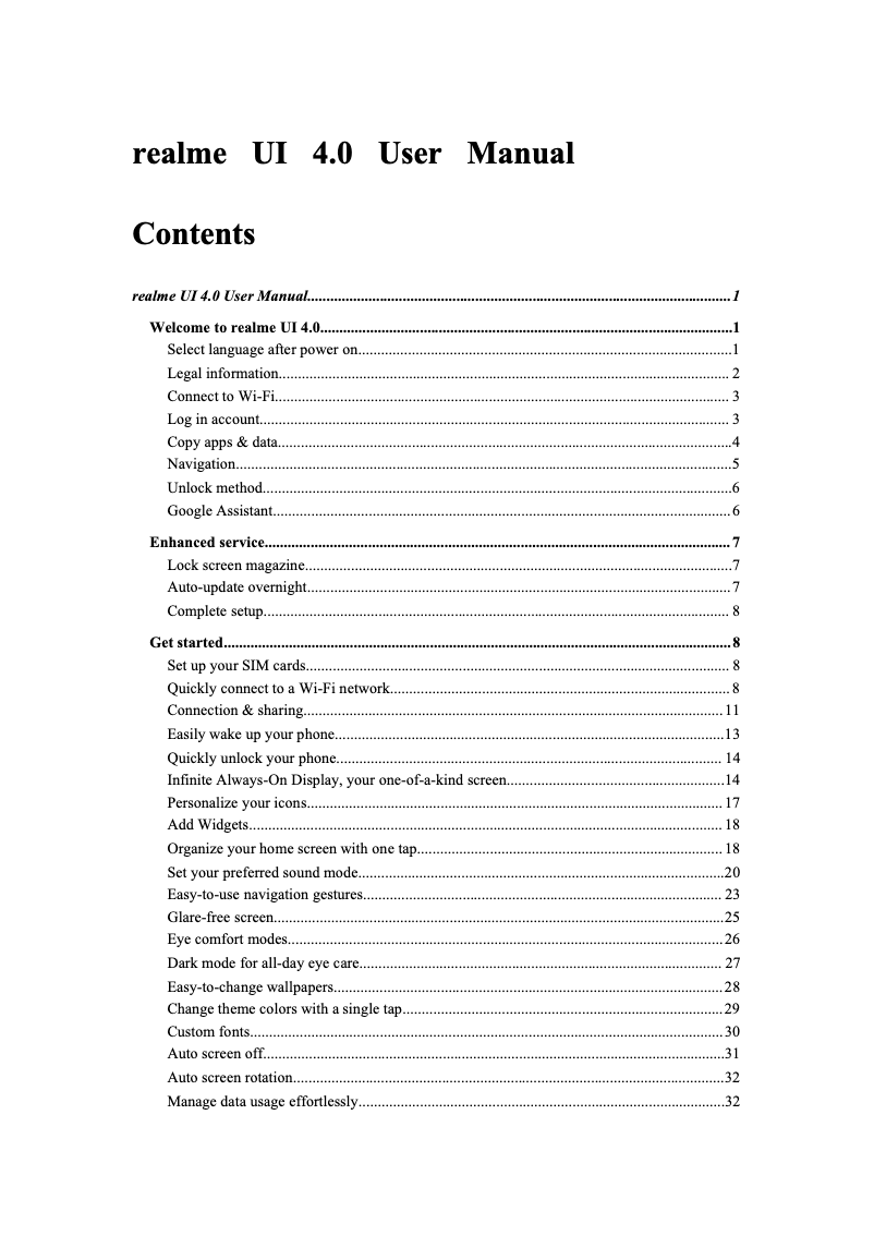 Page n°1 - Manuel utilisateur Realme GT3