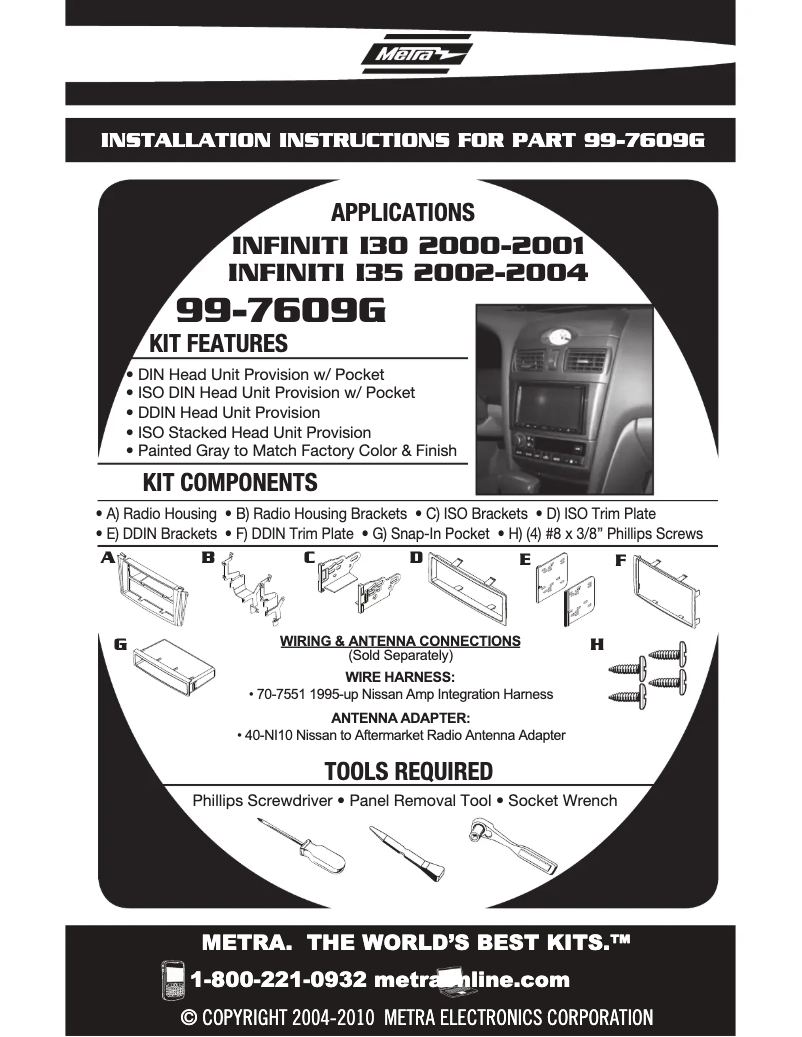 Imagen de la primera página del manual del dispositivo 99-7609G